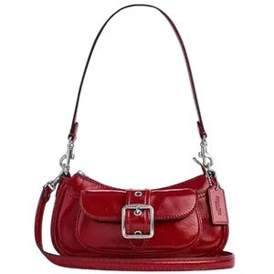 COACH Cherry Red Crossbody, Ashton mini crossbody convertible shoulder bag, NWT